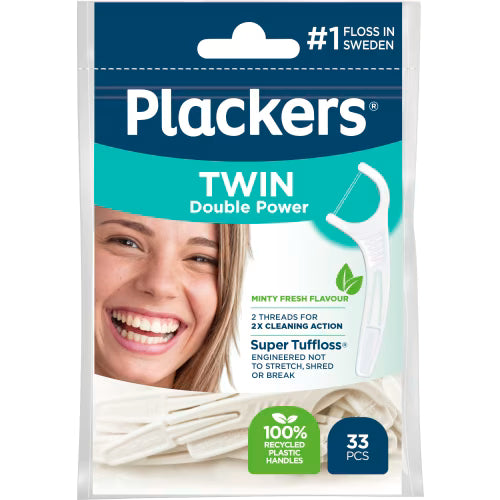 Plackers Twin Double Power Tandtrådsbygel