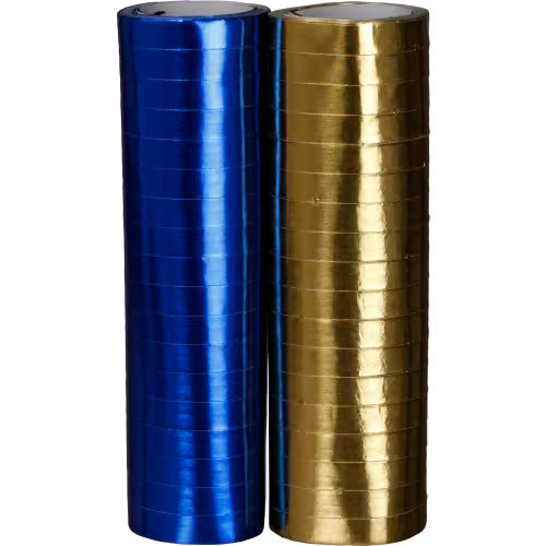 Hedlunds Folieserpentin Blå/guld 2-pack