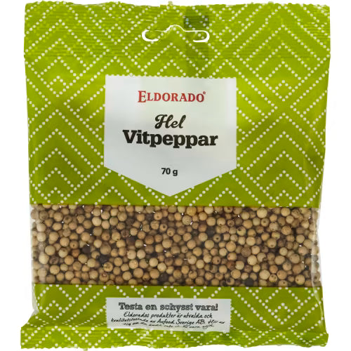Eldorado Vitpeppar Hel Påse 70g