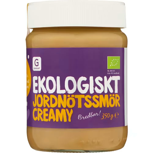 Garant Eko Jordnötssmör Creamy Ekologiskt 350g