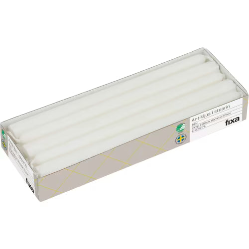 Fixa Antikljus Vit 25cm