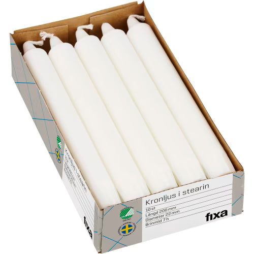 Fixa Kronljus Vit 20cm