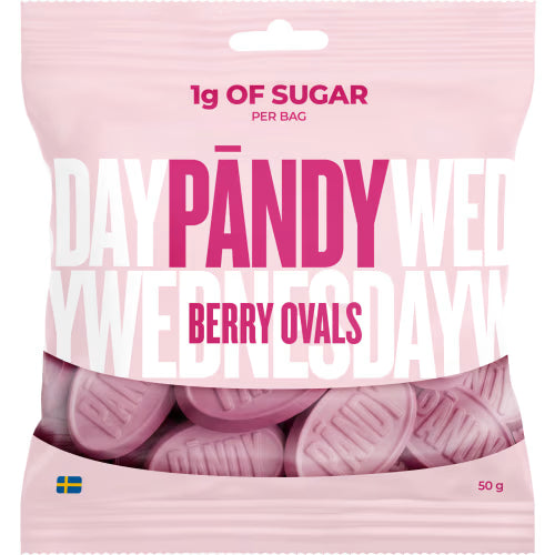 Pändy Berry Ovals Wednesday 1g Of Sugar Per Bag 50g