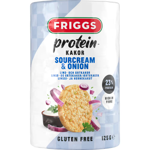 Friggs Sourcream/onion Proteinkakor 125g
