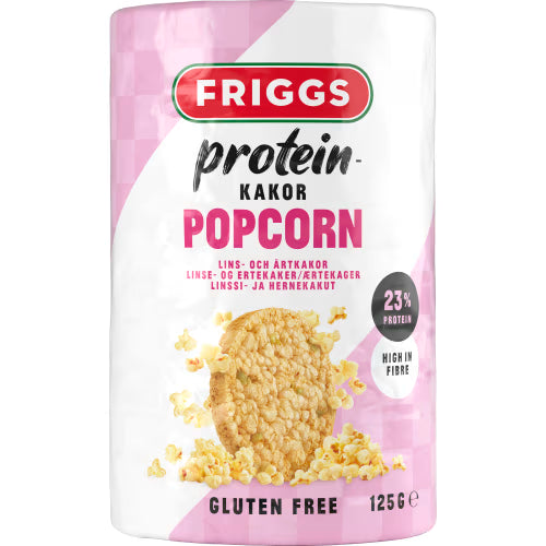 Friggs Popcorn Proteinkakor 125g