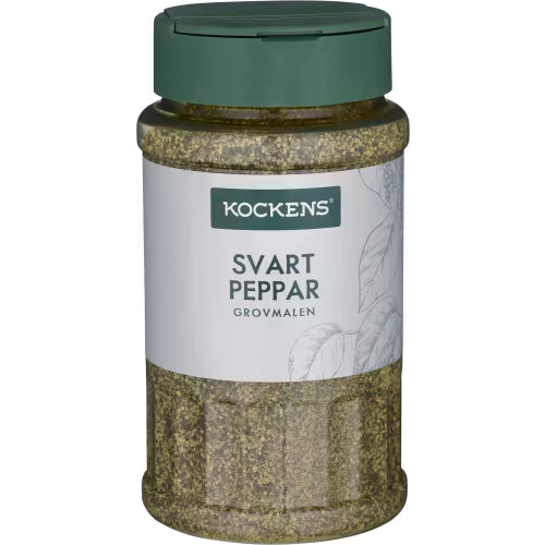 Kockens Svartpeppar Grovmalen Burk 255g