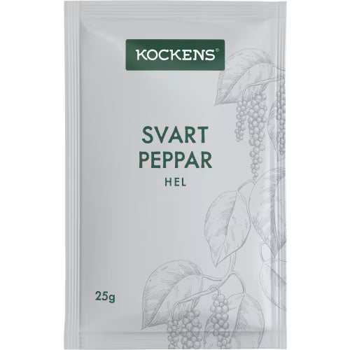 Kockens Svartpeppar Malen Påse 25g