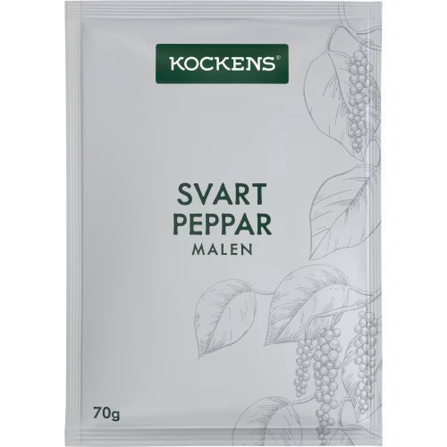 Kockens Svartpeppar Malen Påse 70g