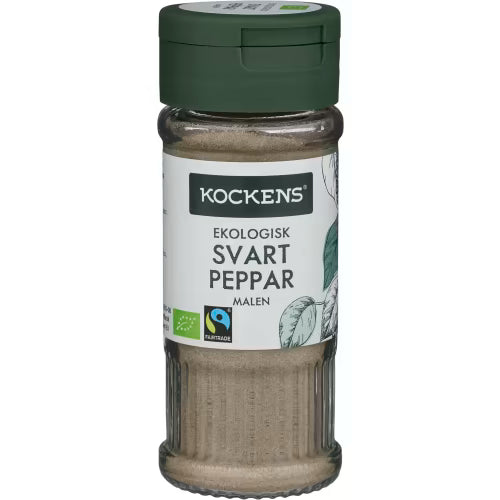 Kockens Svartpeppar Malen Burk Ekologisk 35g