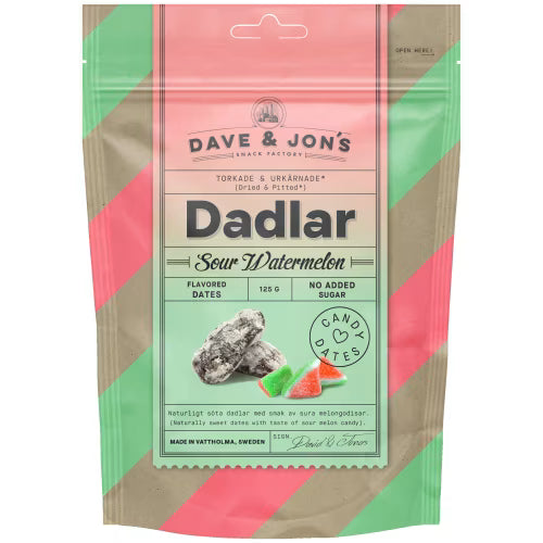 Dave & Jon's Dadlar Sour Watermelon 125 g