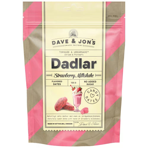 Dave & Jon’s Dadlar Strawberry Milkshake 125 g