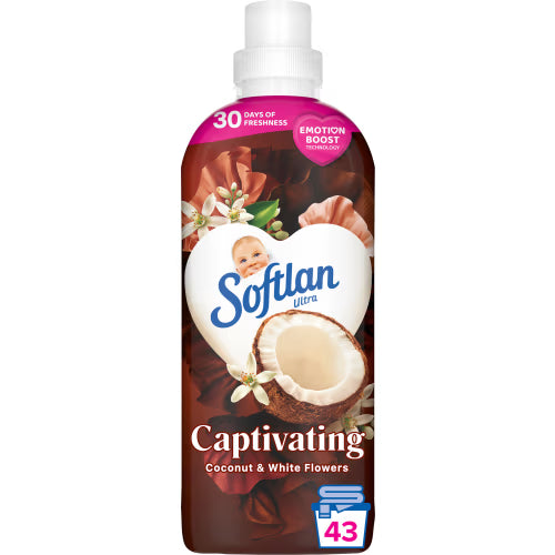 Softlan Coconut & White Flower Per Fresh Sköljmedel 650ml