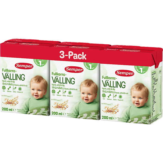 Semper Välling Fullkorn Drickfärdig Från 12 Månader 3p/200ml