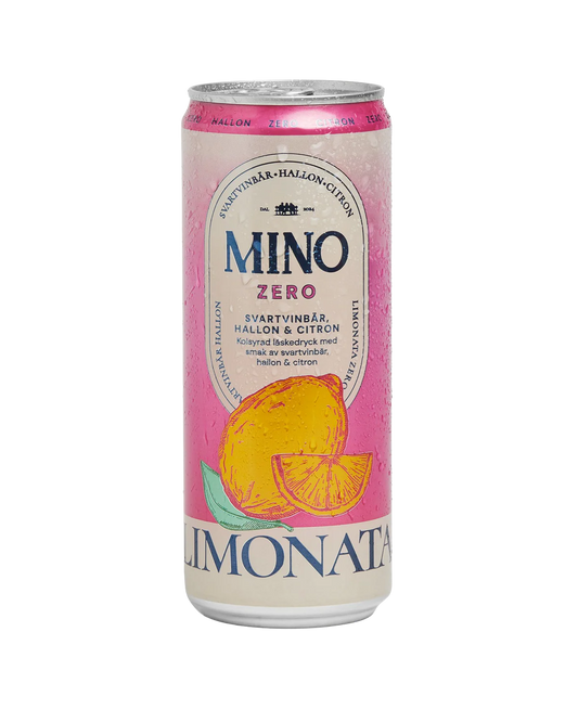 Mino Läsk Zero Svartvinbär, Hallon & Citron 33cl