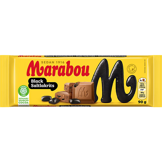 Marabou Black Saltlakrits 90g