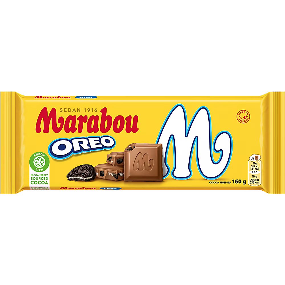 Marabou Mjölkchoklad Oreo 160g