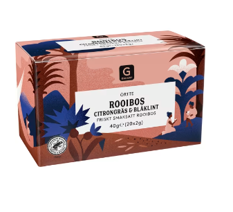 Garant Rooibos Citrongräs Blåklint Te