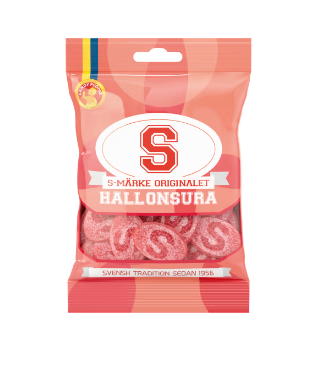 Candy People S-märke Hallonsur