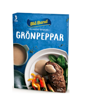 Blå band Café Grönpepparsås Pulver