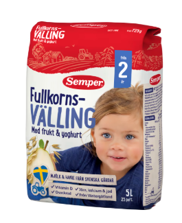 Semper Välling Fullkorn Frukt Yoghu Från 2 År 23p/5l