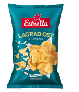 Estrella Lagrad Ost & Havssalt Chips