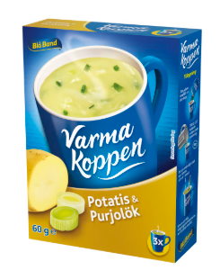 Blå Band Potatis&purjo Varma Koppen Pulver/3 Port