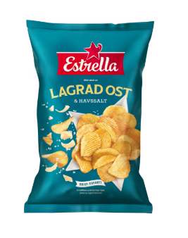 Estrella Lagrad Ost & Havssalt Chips 275g