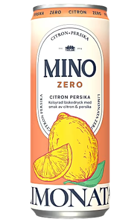 Mino Läsk Citron & persika 33cl