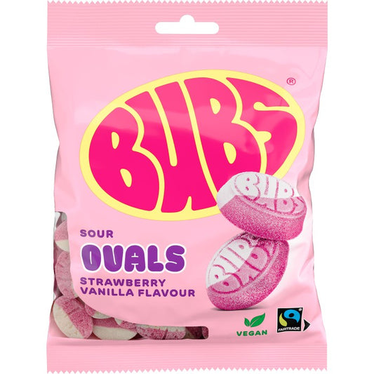 BUBS sour strawberry vanilla