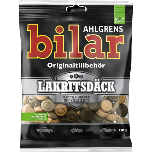 Ahlgrens Bilar Godis Lakritsdäck 130g
